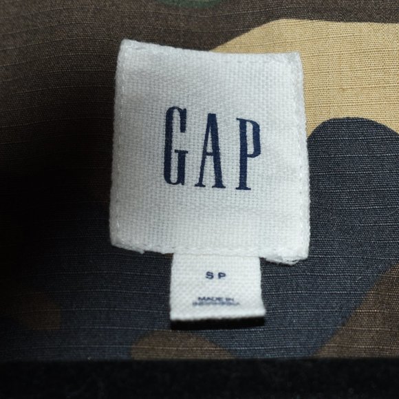 Gap Green Camo Miltary Fall Jacket Small - Picture 6 of 8